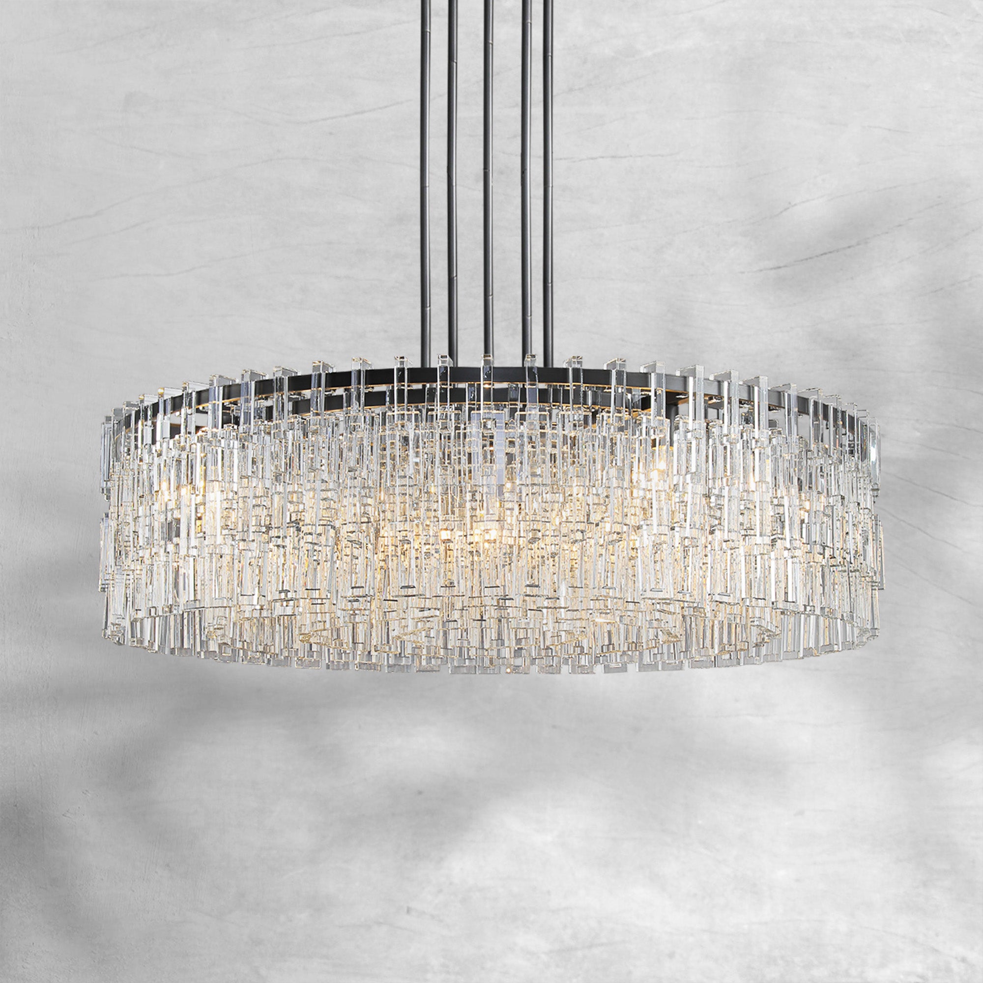Marigan Round Crystal Chandelier 36", 48", 60"