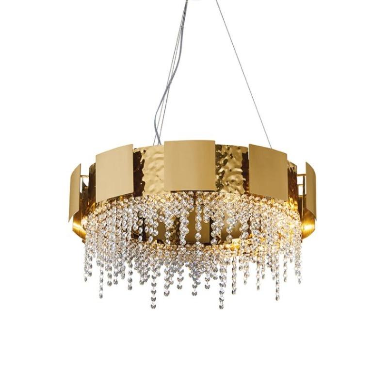 Kevin Kimbra Crystal Chandelier, Stainless Steel Pendant Light Chandelier for Room Chandeliers Kevinstudiolives