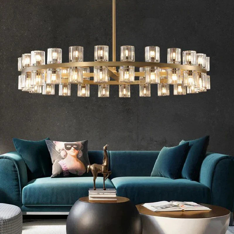 Arcachen Crystal Round Chandelier 60"