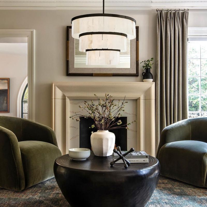 Round Alabaster 3 Tier Modern Chandelier,Living Room Chandelier chandelier for bedroom,chandelier for dining room,chandelier for stairways,chandelier for foyer,chandelier for bathrooms,chandelier for living room Kevinstudiolives