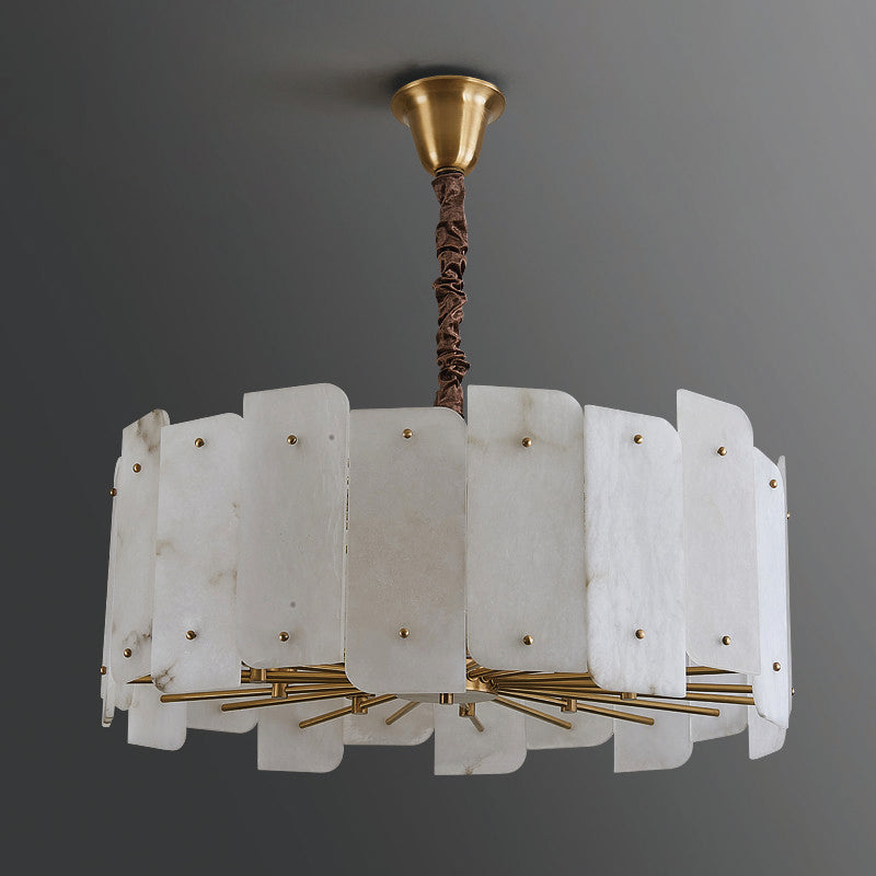 Alabaster Lorry Round Chandelier 20" 31" chandeliers for dining room,chandeliers for stairways,chandeliers for foyer,chandeliers for bedrooms,chandeliers for kitchen,chandeliers for living room Kevin Studio Inc