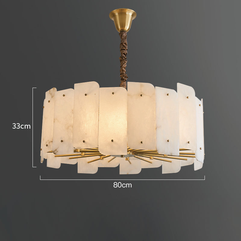 Alabaster Lorry Round Chandelier 20" 31" chandeliers for dining room,chandeliers for stairways,chandeliers for foyer,chandeliers for bedrooms,chandeliers for kitchen,chandeliers for living room Kevin Studio Inc