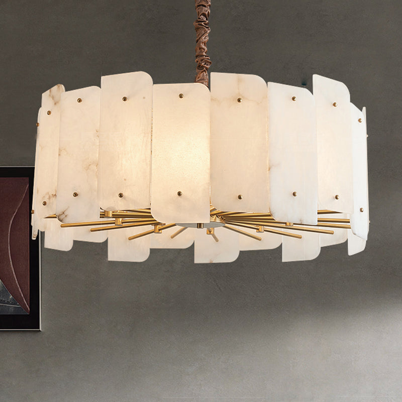 Alabaster Lorry Round Chandelier 20" 31" chandeliers for dining room,chandeliers for stairways,chandeliers for foyer,chandeliers for bedrooms,chandeliers for kitchen,chandeliers for living room Kevin Studio Inc