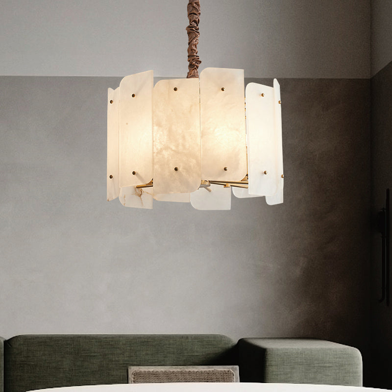 Alabaster Lorry Round Chandelier 20" 31" chandeliers for dining room,chandeliers for stairways,chandeliers for foyer,chandeliers for bedrooms,chandeliers for kitchen,chandeliers for living room Kevin Studio Inc