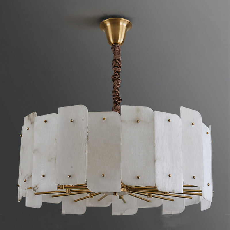 Alabaster Lorry Round Chandelier 20" 31" chandeliers for dining room,chandeliers for stairways,chandeliers for foyer,chandeliers for bedrooms,chandeliers for kitchen,chandeliers for living room Kevin Studio Inc