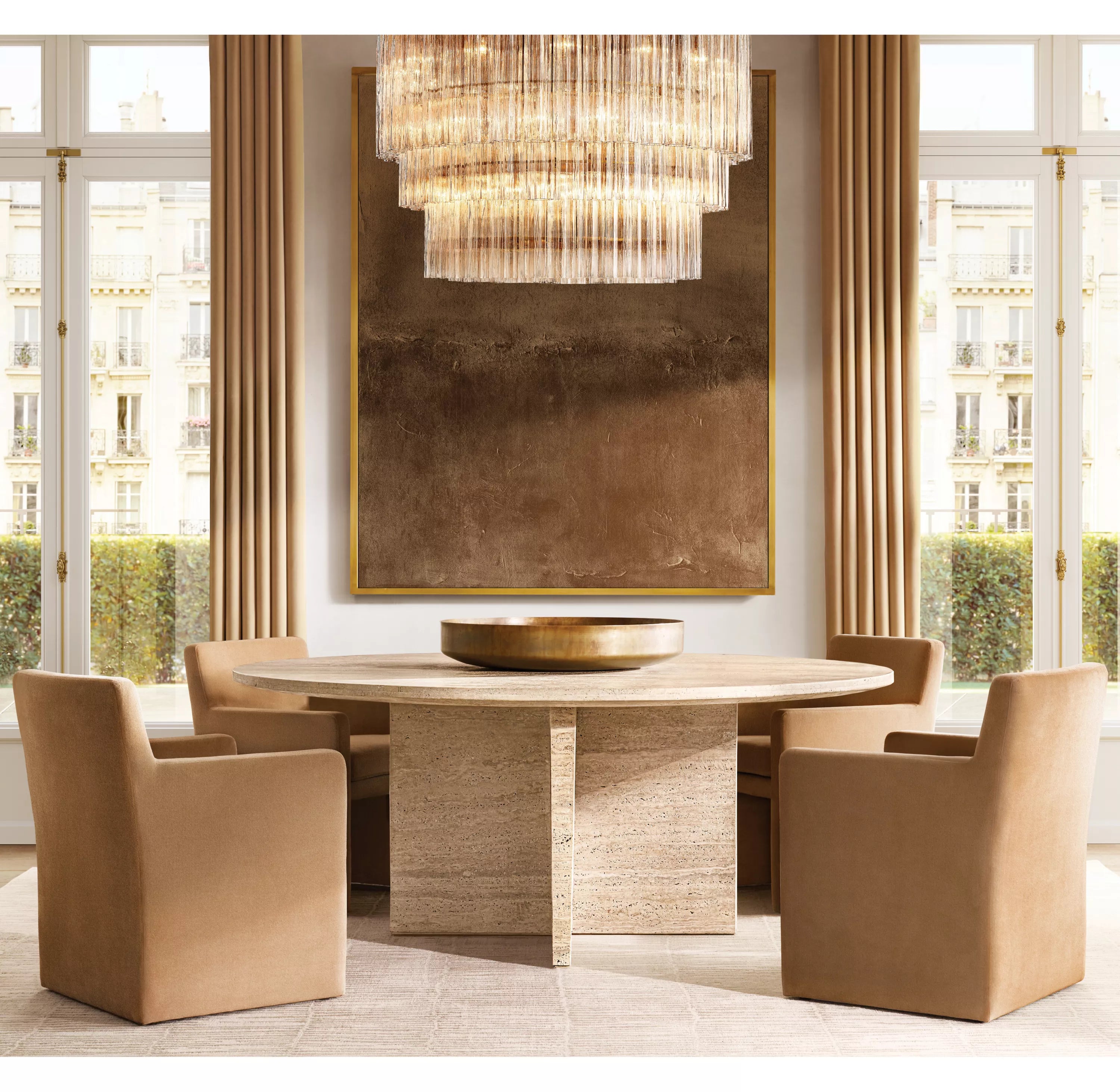 Caelo Round 3-Tier Chandelier 48″