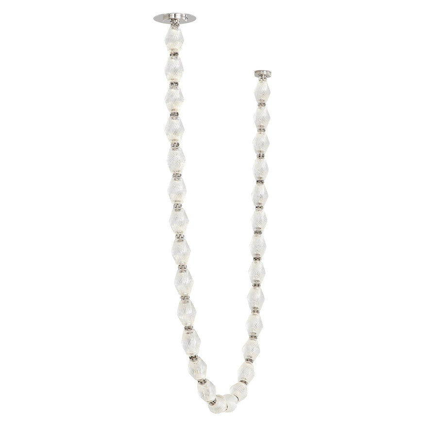 Luxury Crystal Beaded Long Chandelier for High Ceiling 12ft/10ft(customize) Pendant Light Kevin Studio