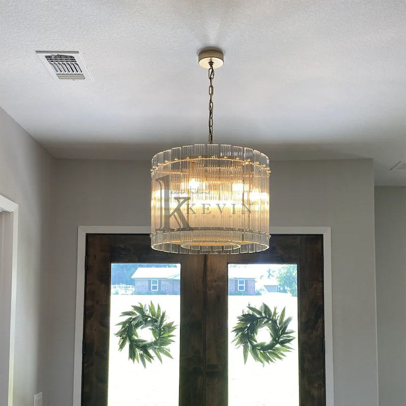 Soria Modern Glass Round Chandelier 22", 37", 48", 60" chandelier Kevin Studio Inc