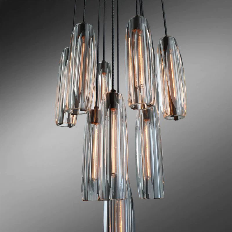 Chrissi Crystal 10-Light Round Chandelier chandelier for bedroom,chandelier for dining room,chandelier for stairways,chandelier for foyer,chandelier for bathrooms,chandelier for living room Kevin Studio Inc