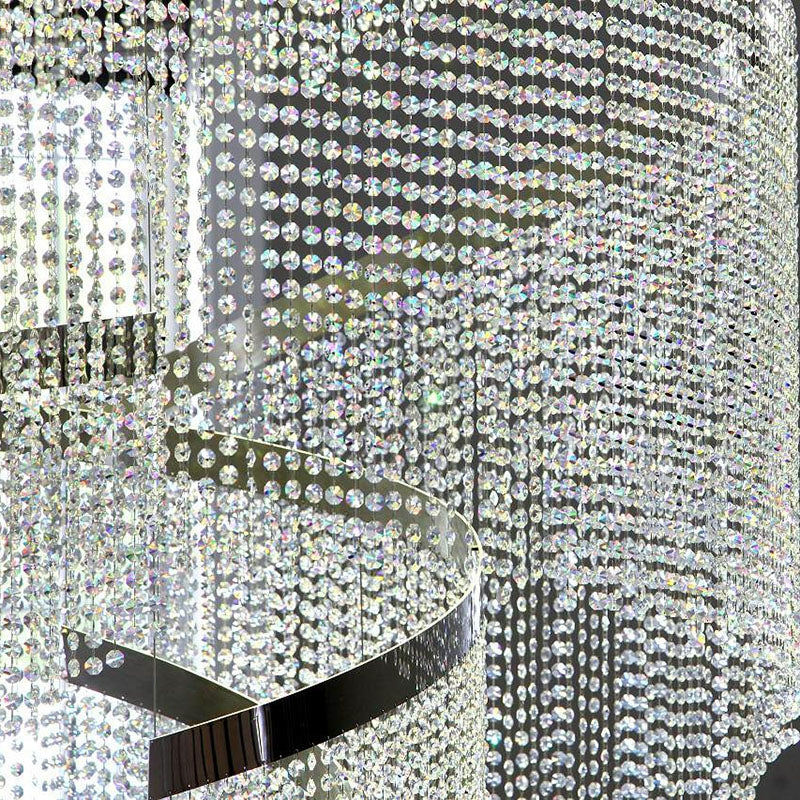 Contemporary Villa Loft Crystal Chandelier, High End Staircase Chandelier Design Chandeliers Kevinstudiolives
