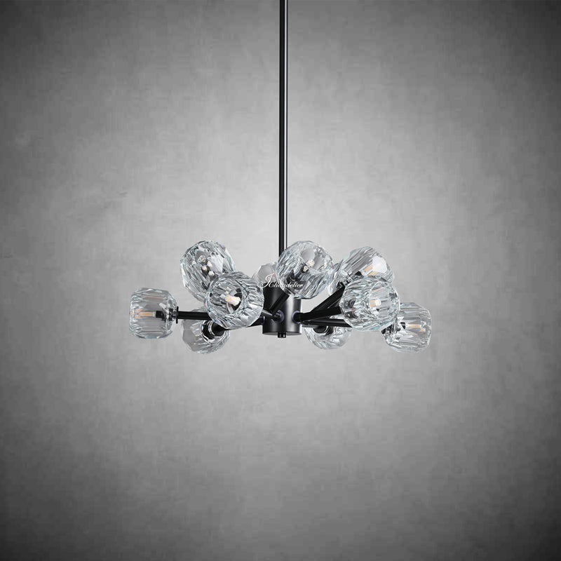 Bille De Crystal Round Chandelier 24"