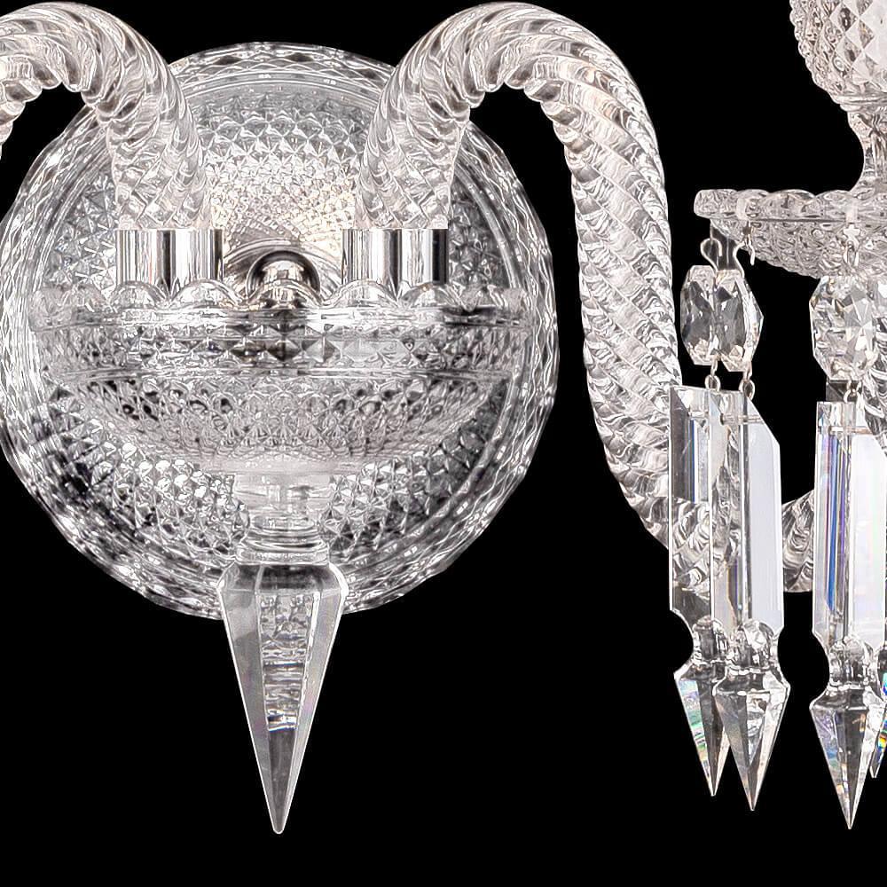 Bakala Zenith Crystal Wall Sconce 2 Light