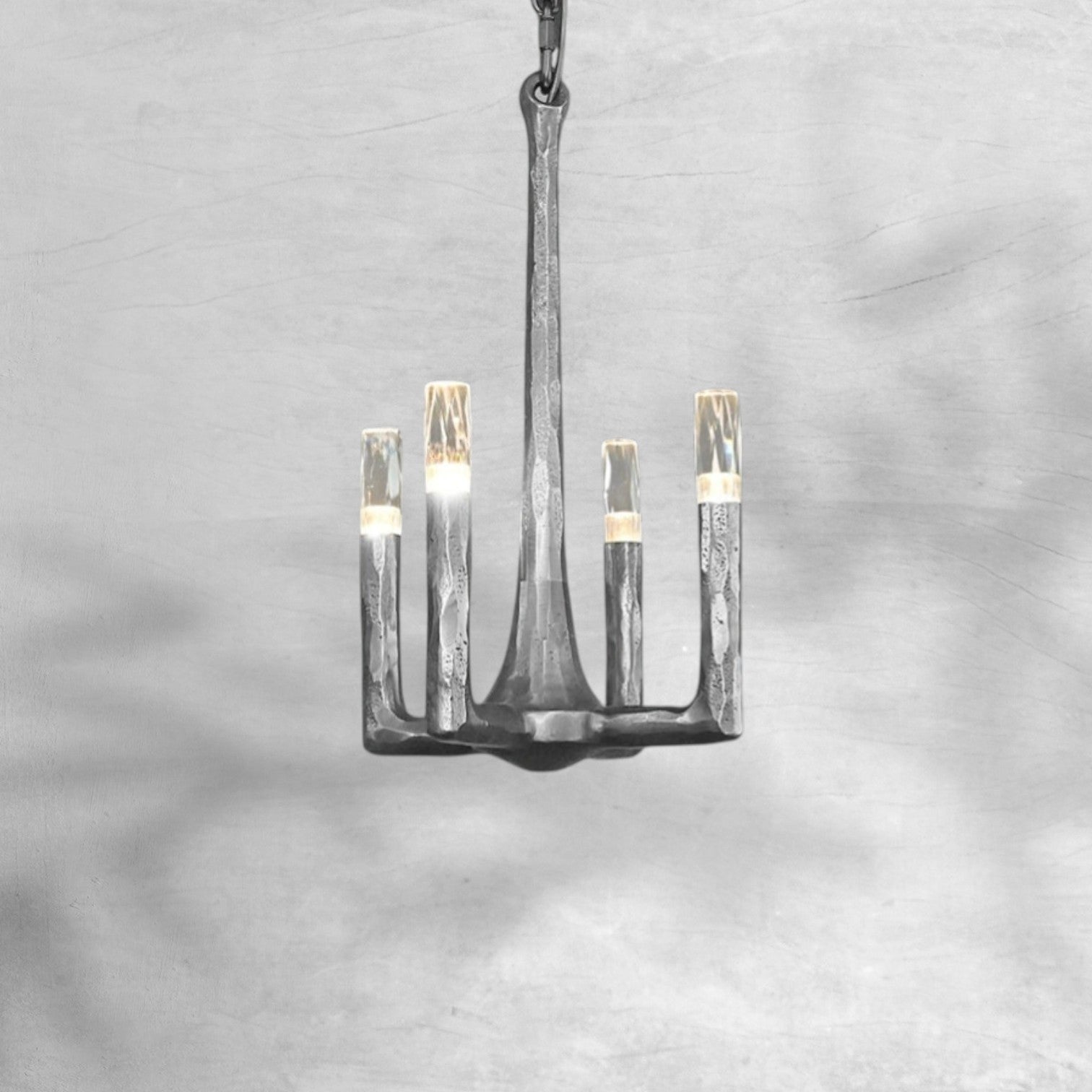 Thaddeas Modern Forged Pendant Light 12"