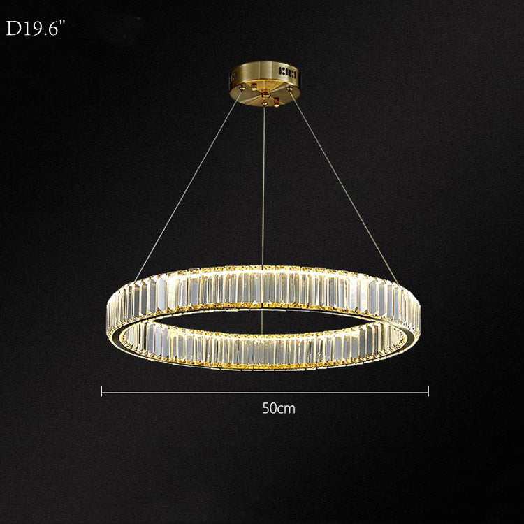 Kevin Doro Crystal Round Chandelier Chandelier Kevinstudiolives D19.6"