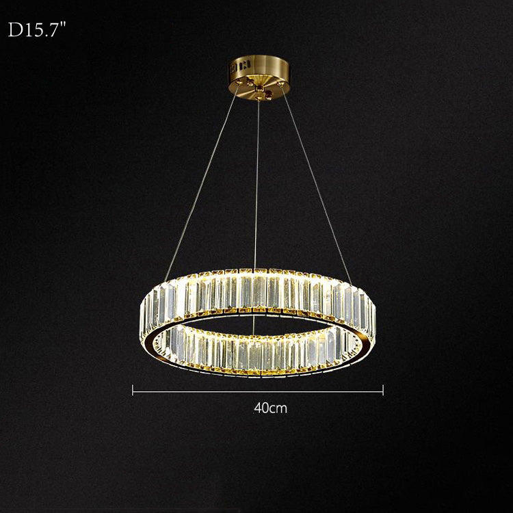Kevin Doro Crystal Round Chandelier Chandelier Kevinstudiolives D15.7"
