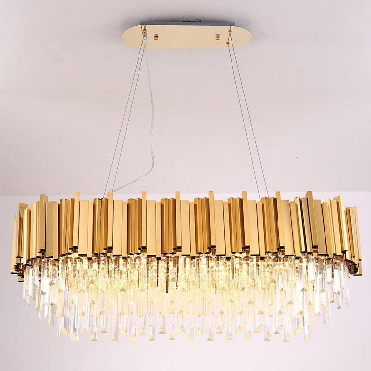 Kevin Elian Oval Crystal Chandelier Chandeliers Kevinstudiolives