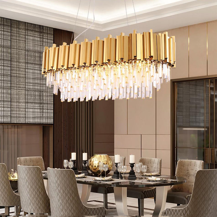 Kevin Elian Oval Crystal Chandelier Chandeliers Kevinstudiolives