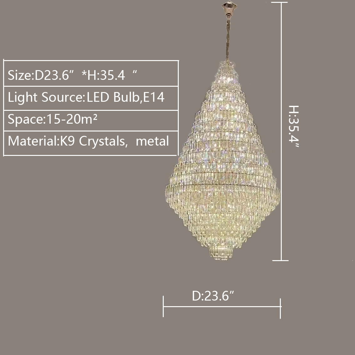 Extra Large Oversized Multi-tiered Crystal Chandelier for Foyer / Entryway Chandeliers Kevinstudiolives