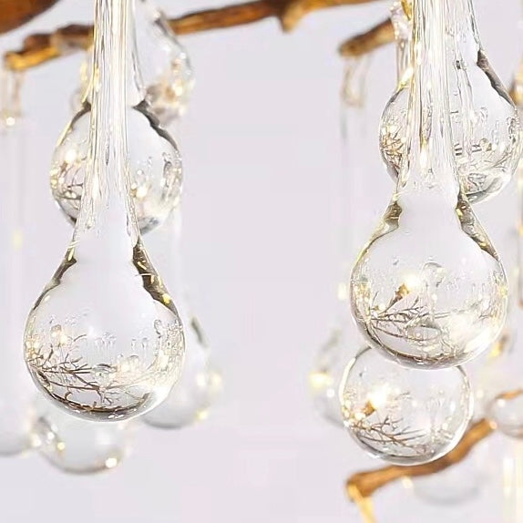 Stunning Tree Branch Crystal Chandelier With Clear Teardrop-shaped Glass Living/Dining Room Ceiling Lamp/Light Chandeliers Kevinstudiolives