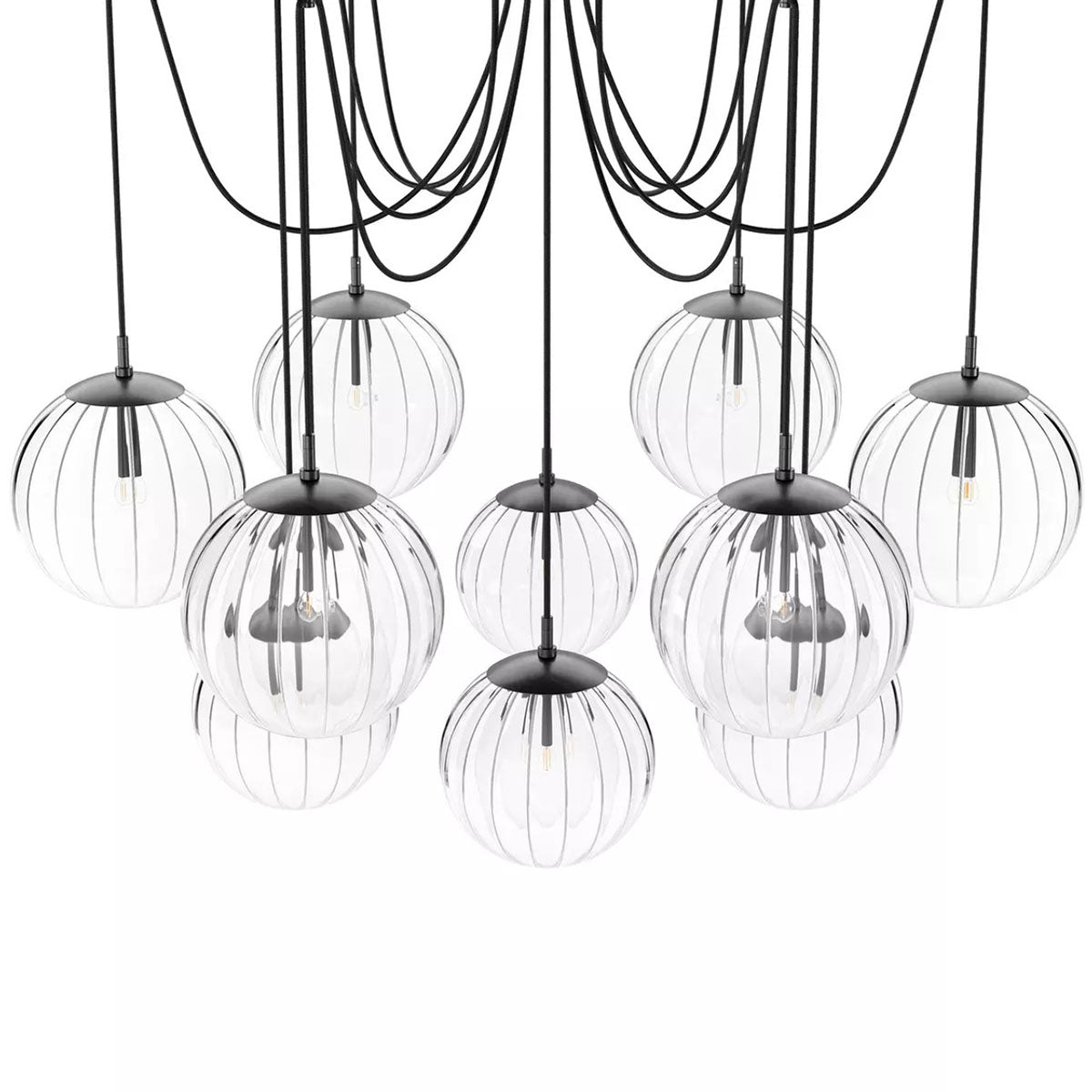 Terry Crystal Ball Spider Chandelier Clear Ribbon Glass Chandelier Kevin Studio