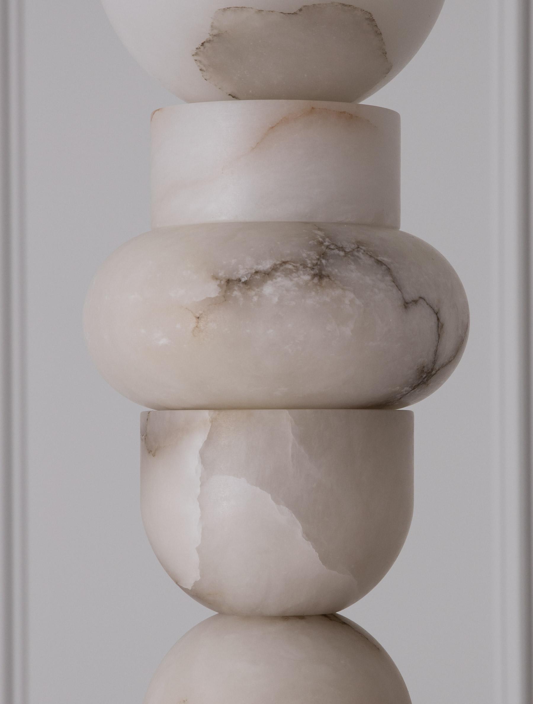 Alabaster Totem 16 Floor Lamp, Living Room Standing Lamp Floor standing lamps Kevin Studio Inc