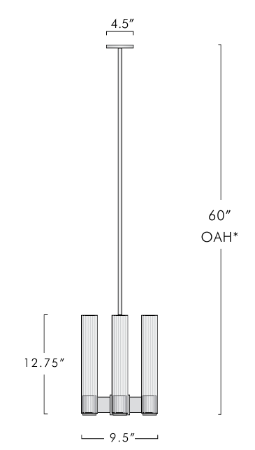 Penamont 4 Light Pendant Pendant for living room,Pendant for kitchen,Pendant for bathrooms,Pendant for bedrooms,Pendant for foyer,Pendant for stairways,Pendant for dining room Kevin Studio