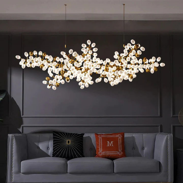 Kevin Luxury Escamoles Horizontal Grape Chandelier chandelier for bedroom,chandelier for dining room,chandelier for stairways,chandelier for foyer,chandelier for bathrooms,chandelier for living room Kevinstudiolives Medium: 78.7" L