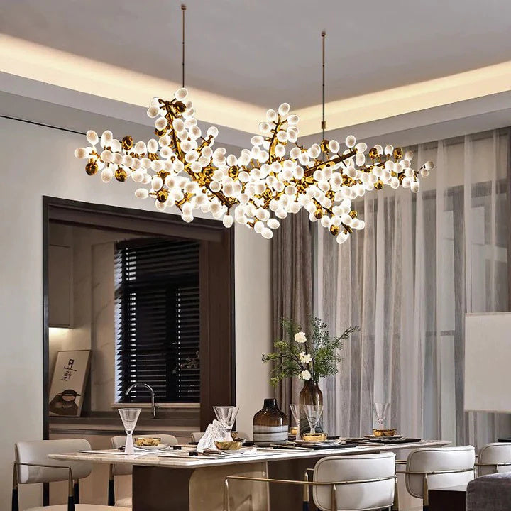 Kevin Luxury Escamoles Horizontal Grape Chandelier chandelier for bedroom,chandelier for dining room,chandelier for stairways,chandelier for foyer,chandelier for bathrooms,chandelier for living room Kevinstudiolives Small:70.9" L
