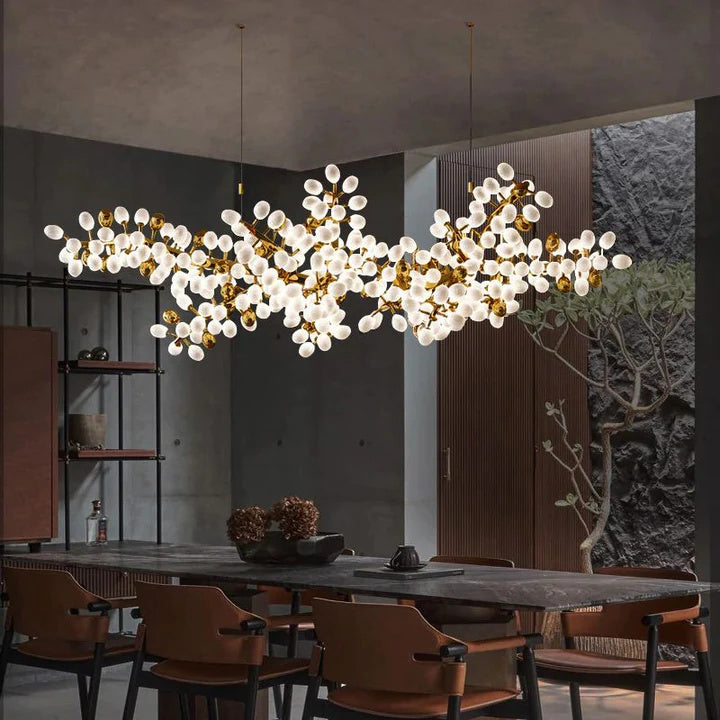 Kevin Luxury Escamoles Horizontal Grape Chandelier chandelier for bedroom,chandelier for dining room,chandelier for stairways,chandelier for foyer,chandelier for bathrooms,chandelier for living room Kevinstudiolives Large: 94.5" L