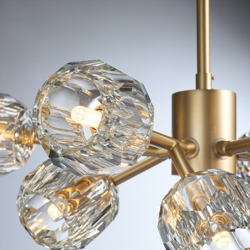 Bille De Crystal Round Chandelier 24"