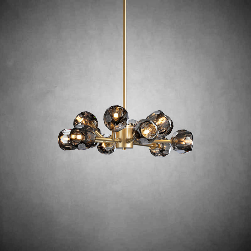 Bille De Crystal Round Chandelier 24"