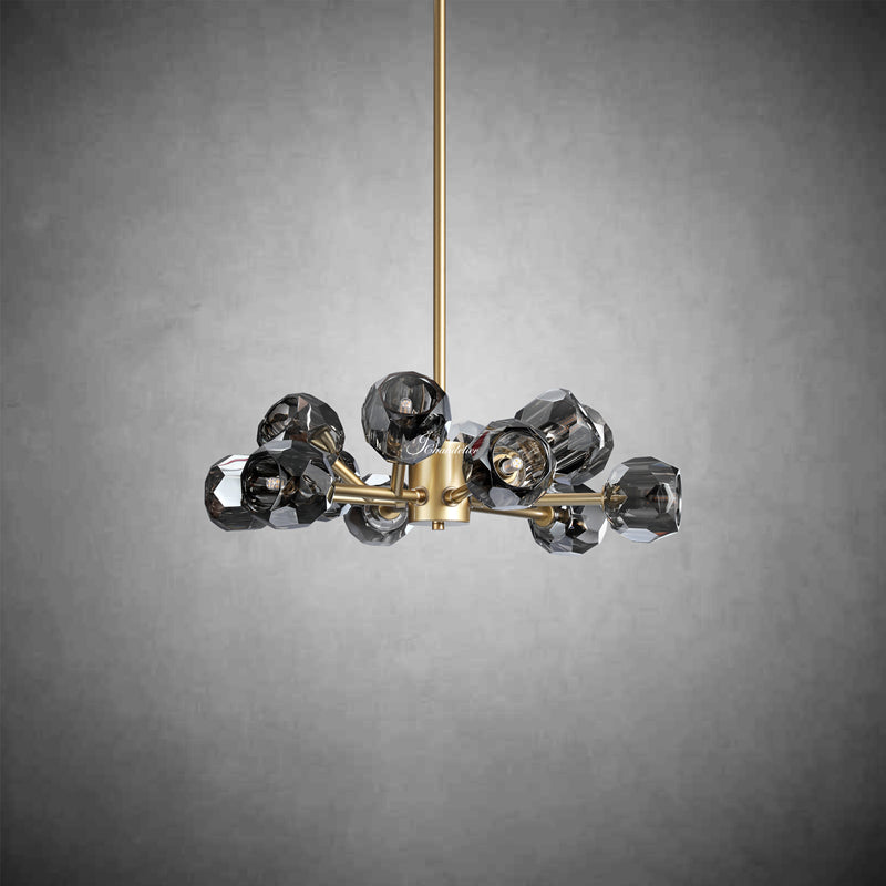 Bille De Crystal Round Chandelier 24"