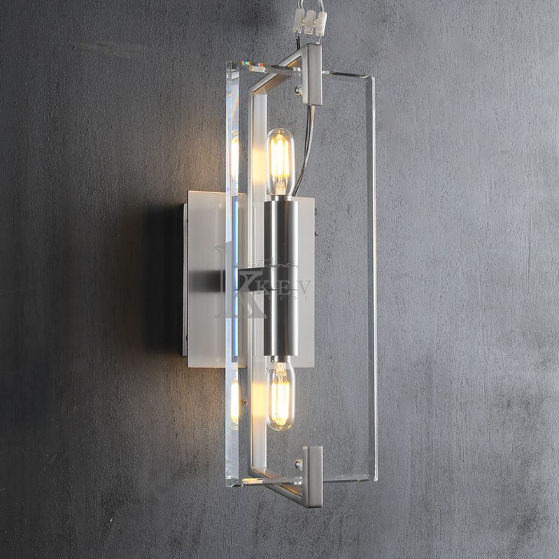 Avine Modern Rectangular Linear Wall Light Sconce 15", 20", 25" wall sconce Kevin Studio Inc 15” Polished Nickel