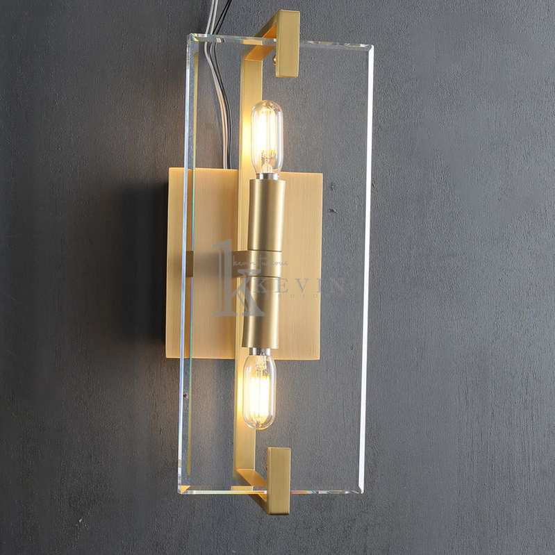 Avine Modern Rectangular Linear Wall Light Sconce 15", 20", 25" wall sconce Kevin Studio Inc 15” Lacquered Burnished Brass