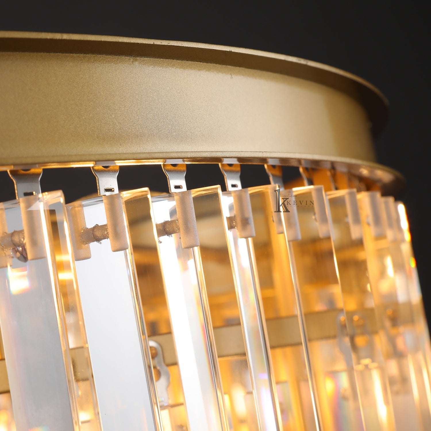 Zestra 3-Layer Crystal Round Chandelier