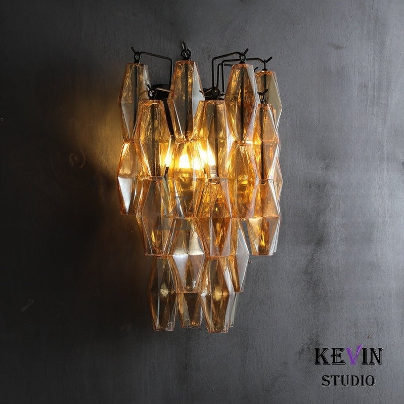 Chiaravalle Glass Short Wall Sconce 19", 30"