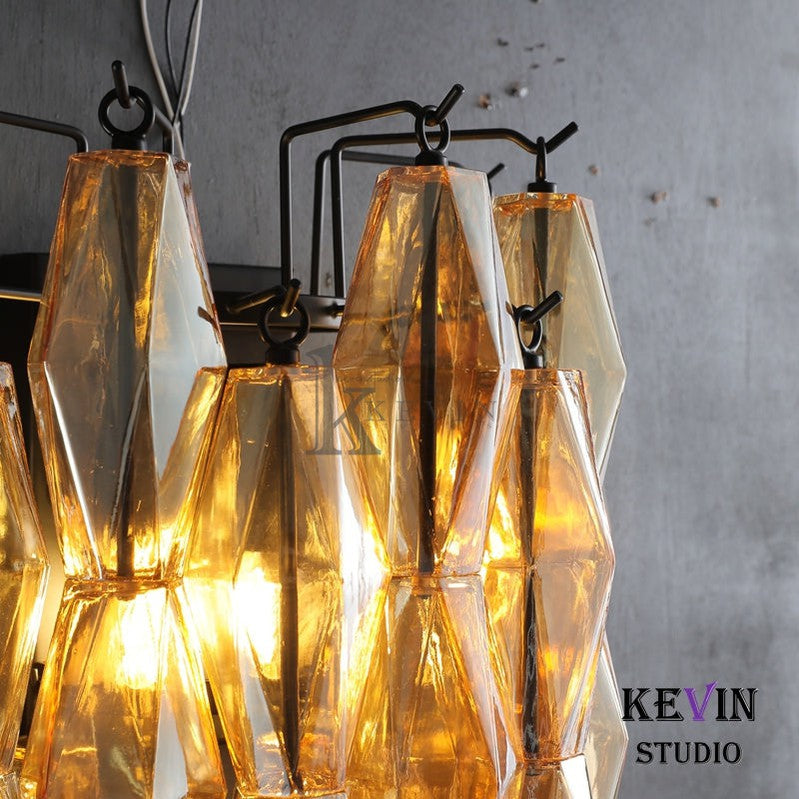 Caelin Modern Glass Wall Sconce 19", 30" wall sconce Kevin Studio Inc