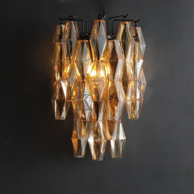 Chiaravalle Glass Short Wall Sconce 19", 30"