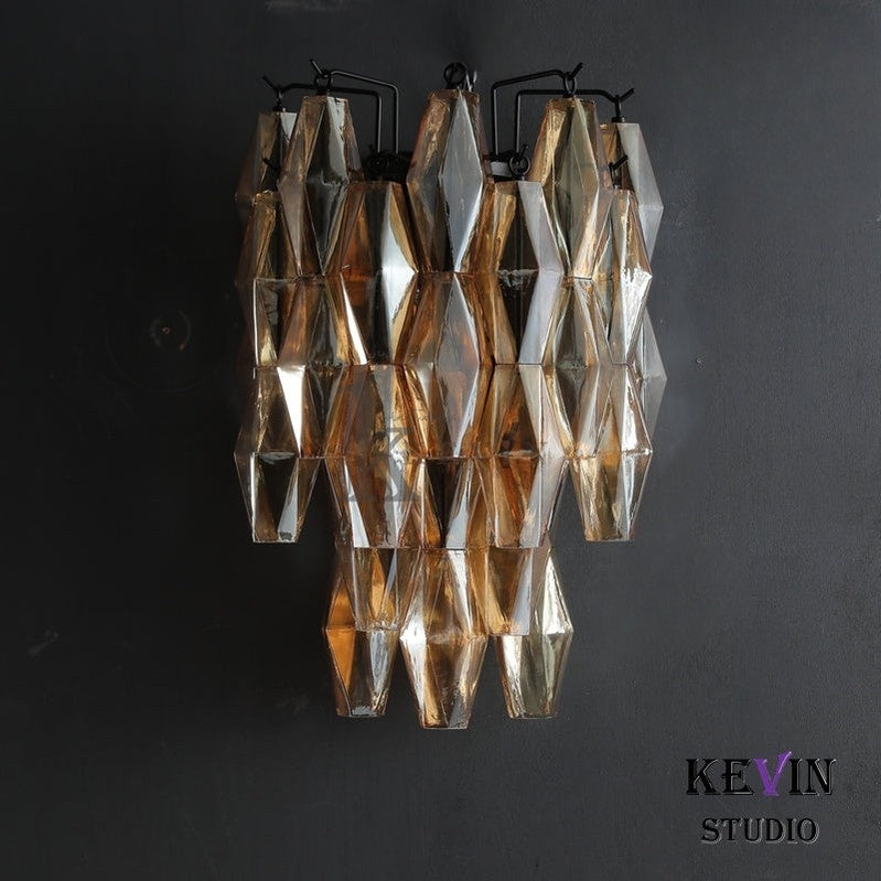 Chiaravalle Glass Short Wall Sconce 19", 30"