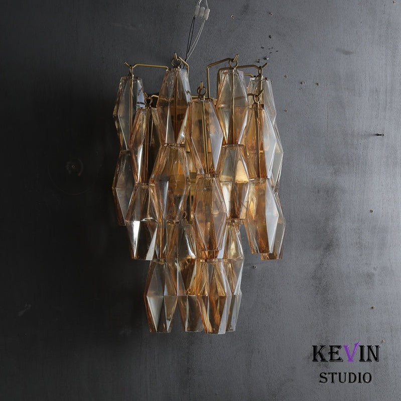 Caelin Modern Glass Wall Sconce 19", 30" wall sconce Kevin Studio Inc