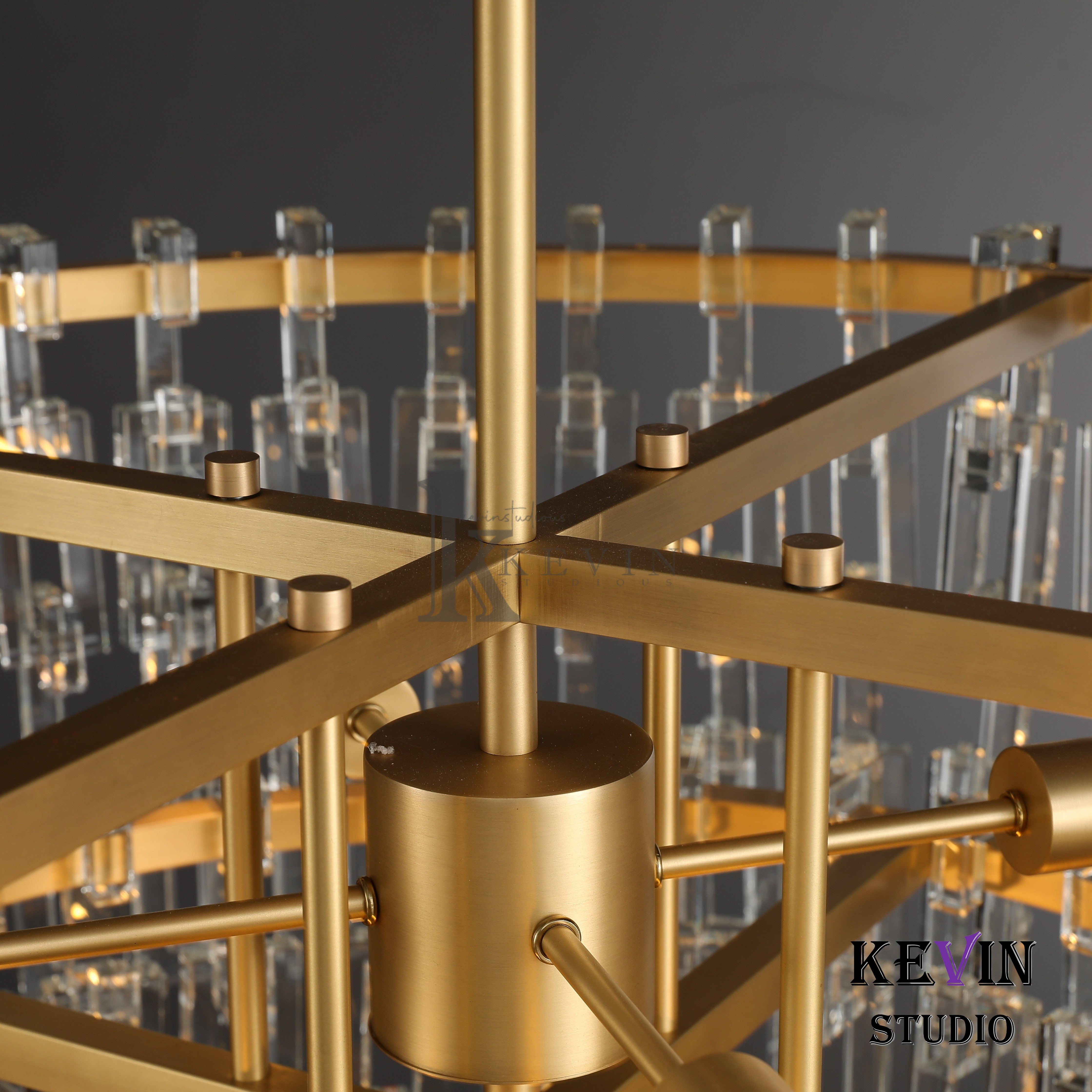 Momela Modern Tiered Round Crystal Chandelier 36'', 48", 60" chandelier Kevin Studio Inc