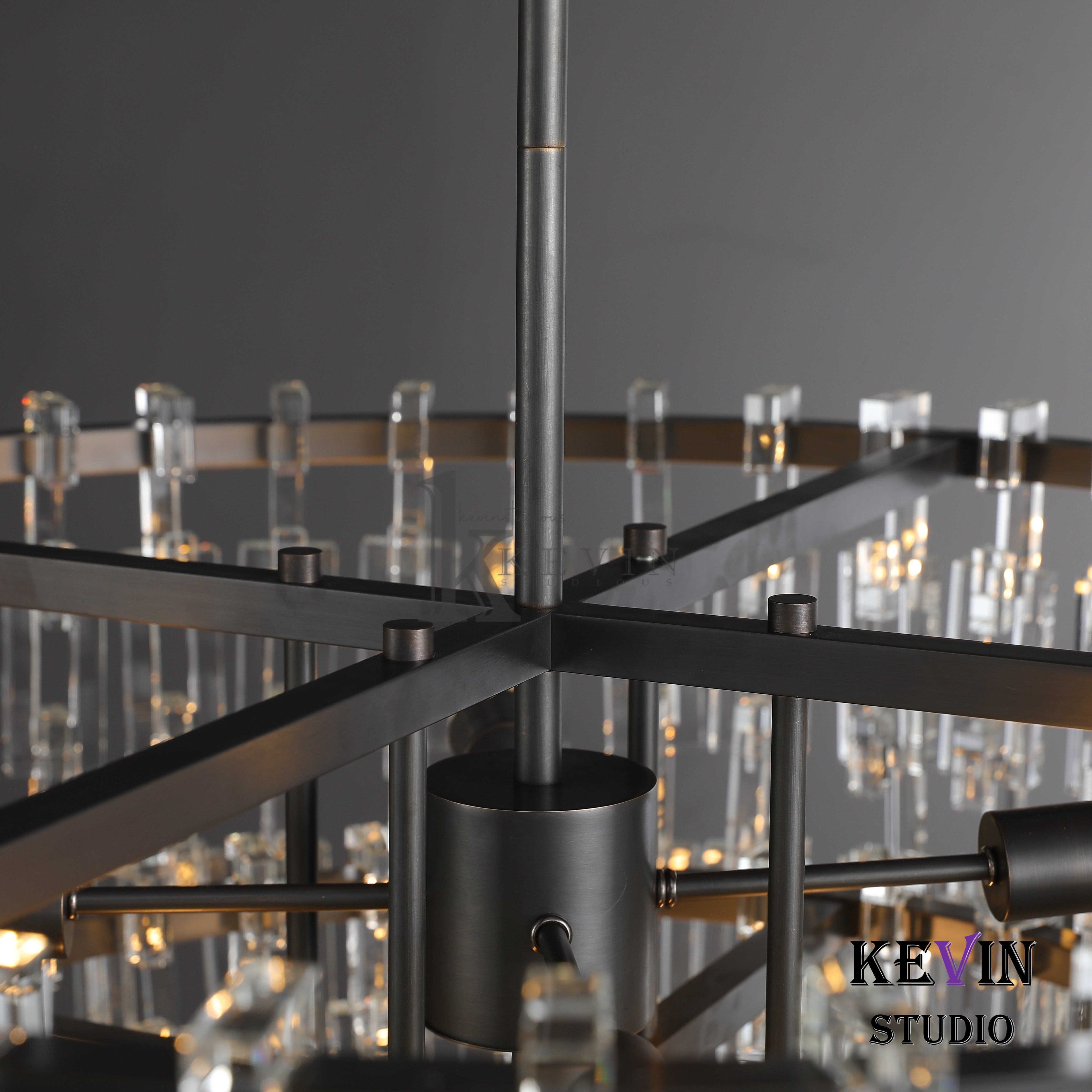 Momela Modern Tiered Round Crystal Chandelier 36'', 48", 60" chandelier Kevin Studio Inc