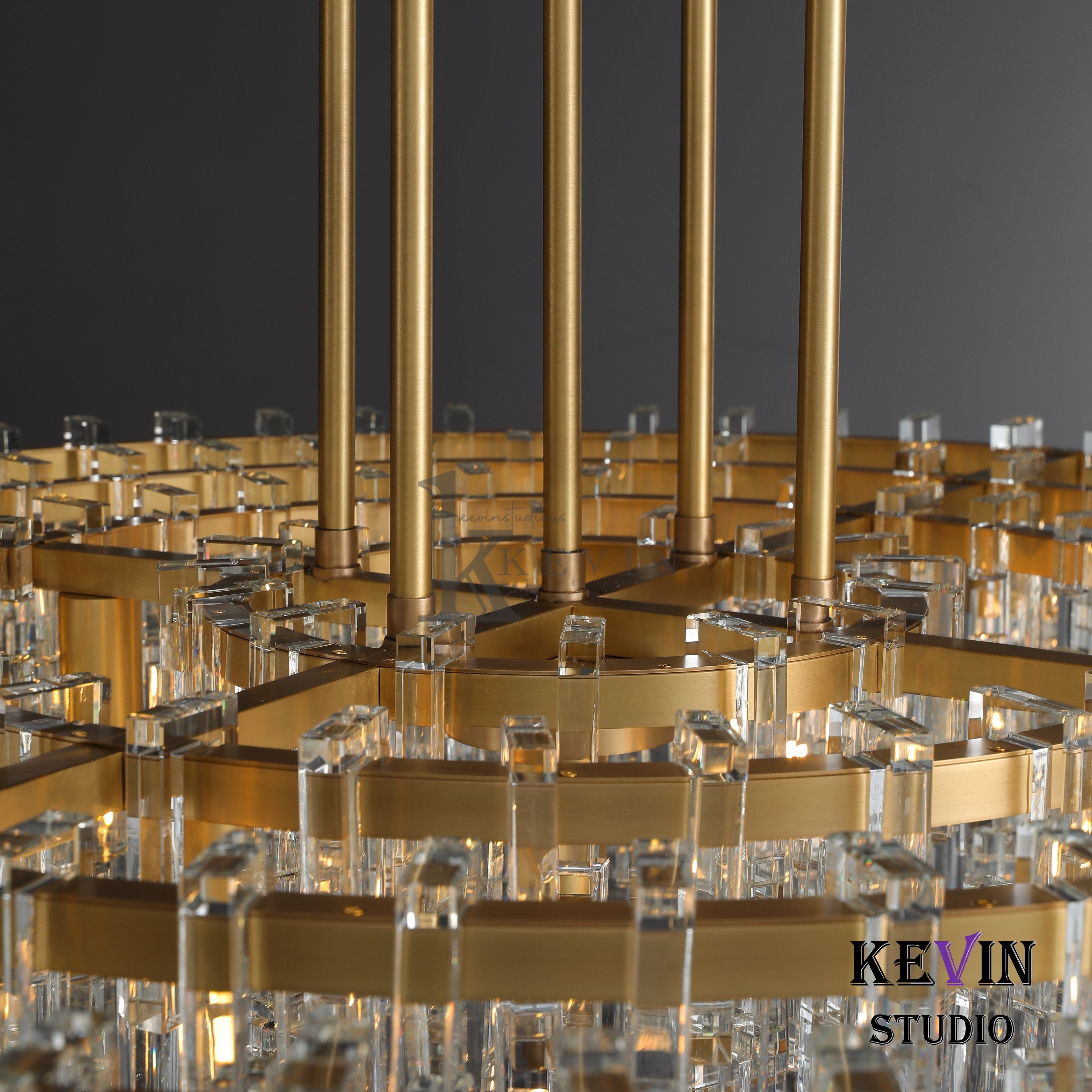 Momela Modern Tiered Round Crystal Chandelier 36'', 48", 60" chandelier Kevin Studio Inc