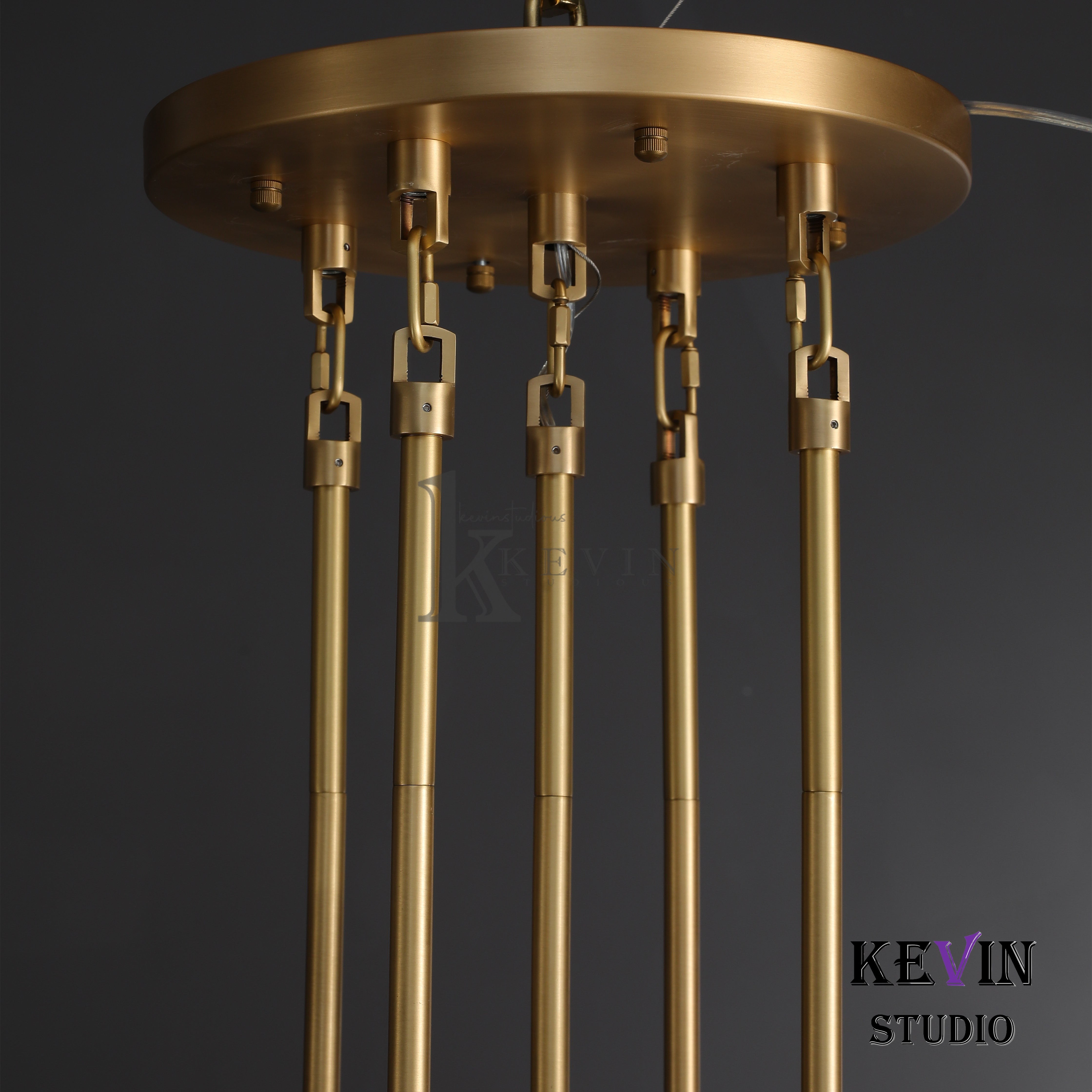 Momela Modern Round Crystal Chandelier 36", 48", 60" chandelier Kevin Studio Inc