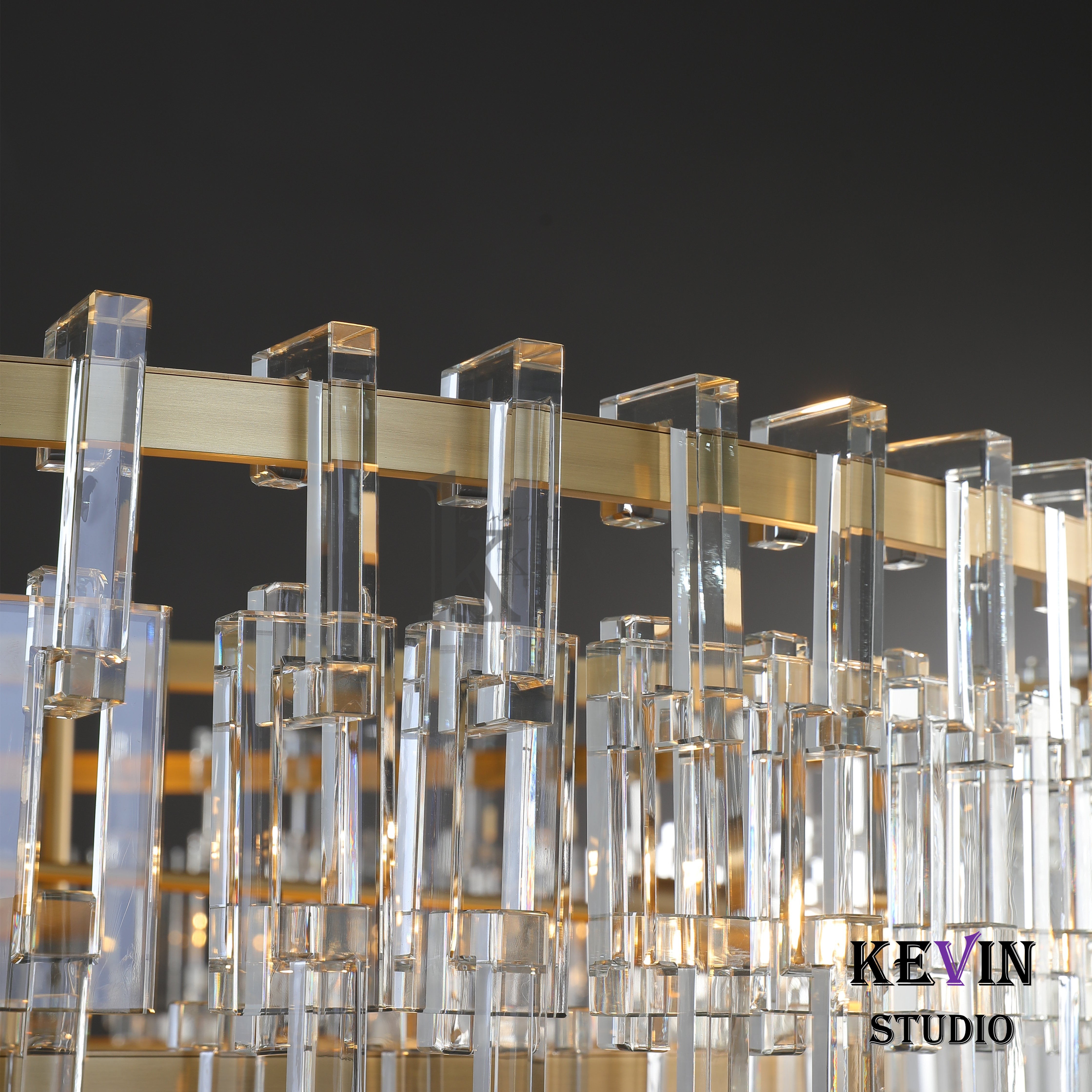 Momela Modern Tiered Round Crystal Chandelier 36'', 48", 60" chandelier Kevin Studio Inc