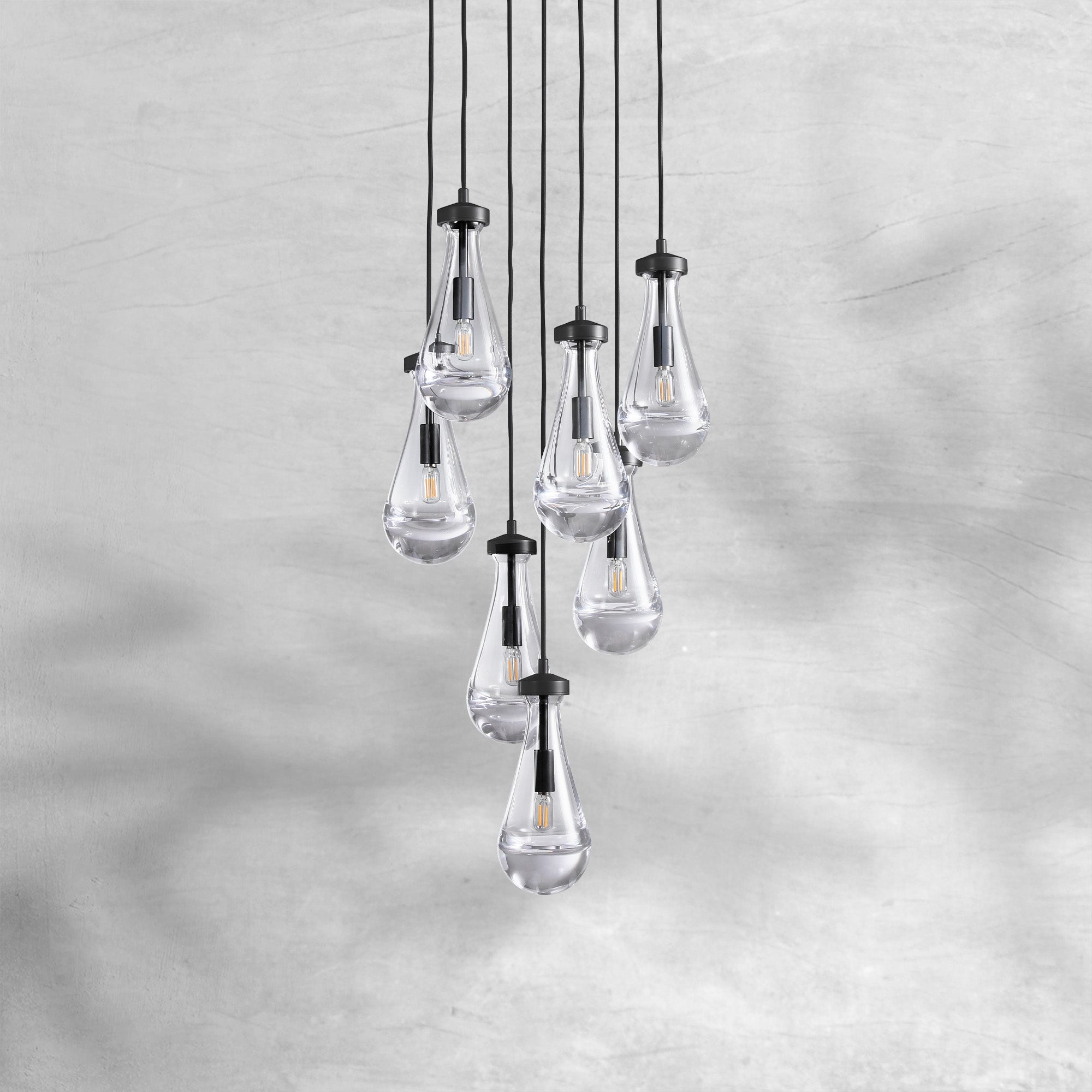 Raindrop Round Chandelier 18" 36" 47" 60"