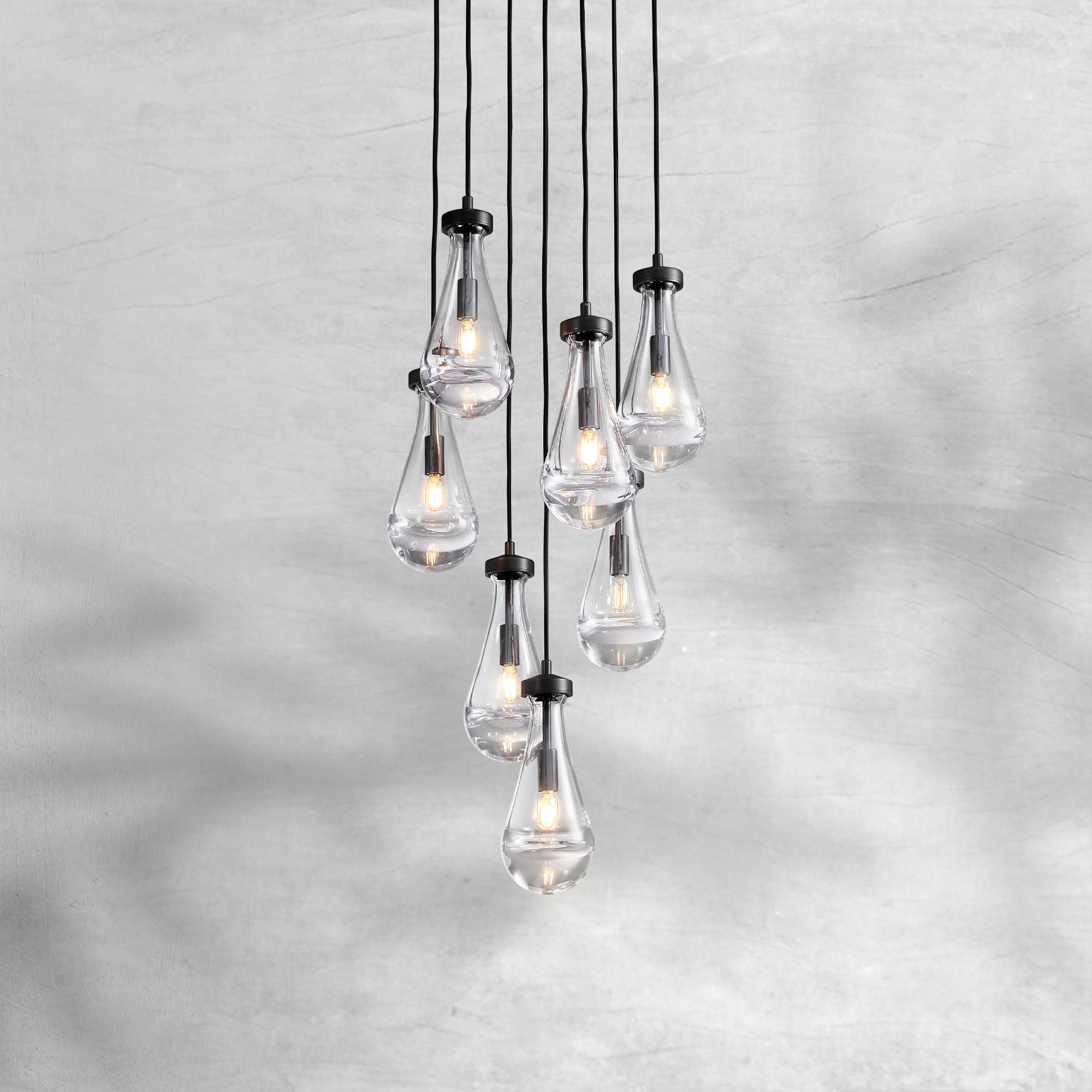 Raindrop Round Chandelier 18" 36" 47" 60"
