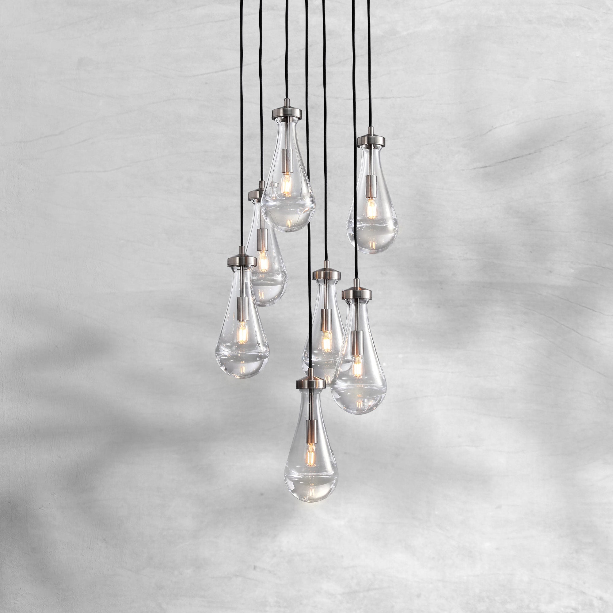 Raindrop Round Chandelier 18" 36" 47" 60"
