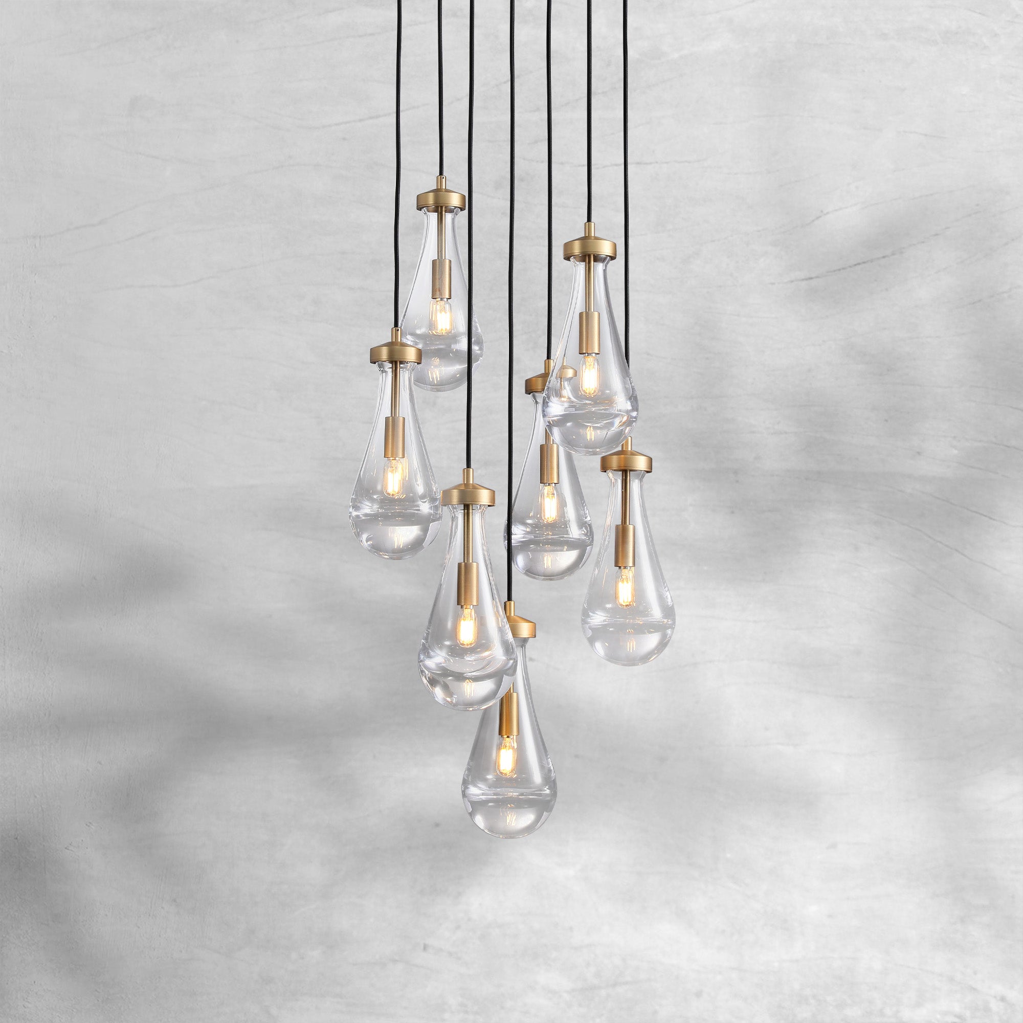 Raindrop Round Chandelier 18" 36" 47" 60"