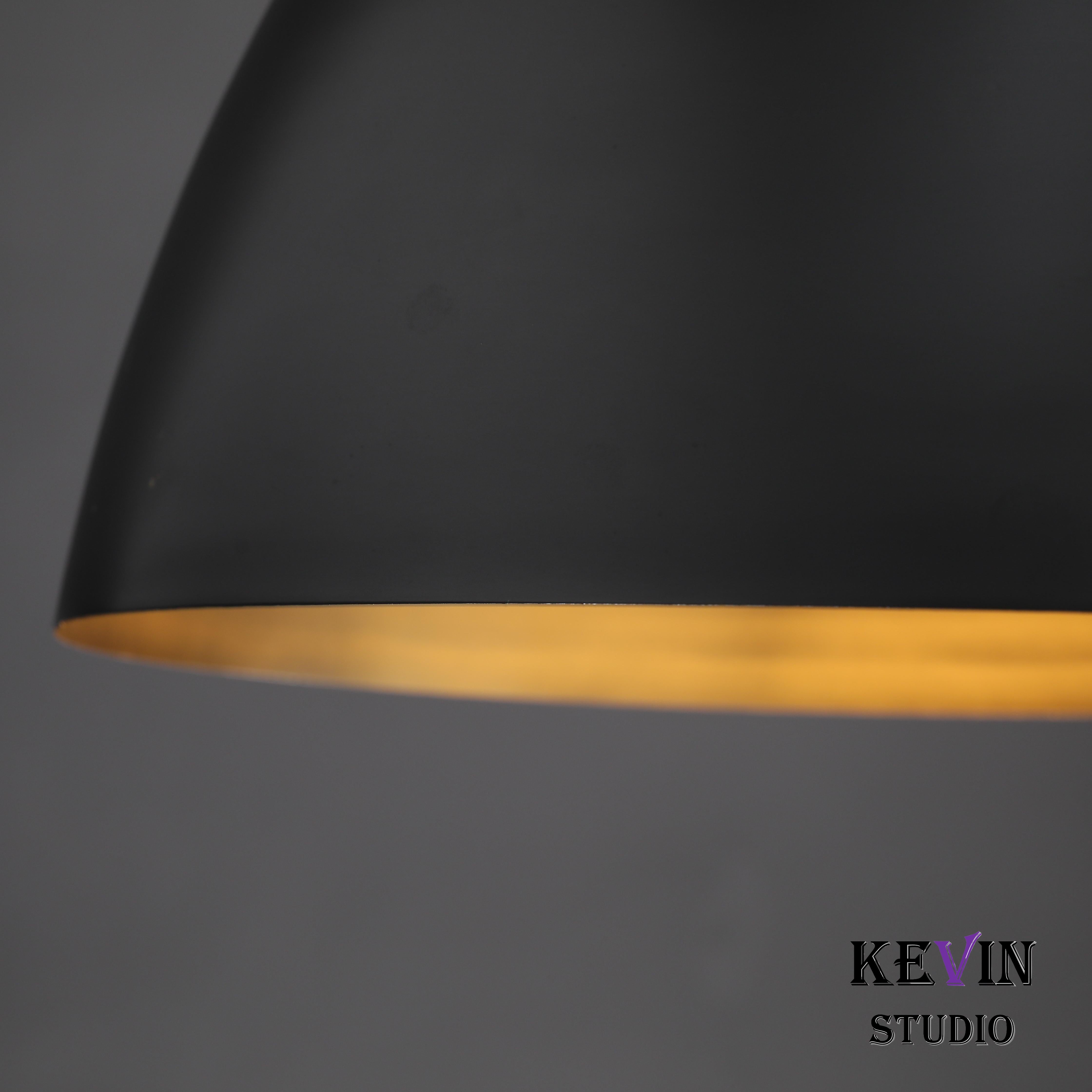 Queena Modern Metal Pendant Light 10", 14", 18" Pendant Light Kevin Studio Inc